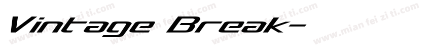 Vintage Break字体转换